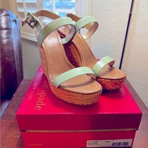 Kate spade seafoam dancer wedge
